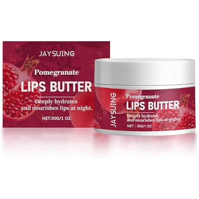 rayihni LIP SLEEP MASK POMEGRANATE | OVERNIGHT LIP MASK MOISTURIZING NOURISHING LIP CARE LIP | LIP REPAIR FOR DRY CRACKED LIPS, 30G - Image 1